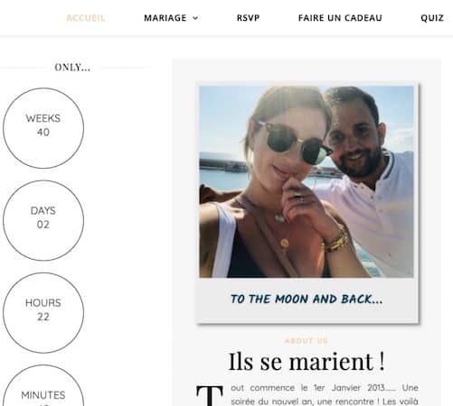 VIEWS by Julia Richart Création de site internet de mariage à Lyon